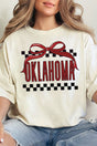 Bow Oklahoma Check Comfort Colors Adult Ring - Spun Cotton Tee - Wholesale Accessory Market