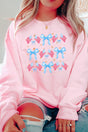 American Flags And Coquette Bows Heavy-weight Crew Sweatshirt - Wholesale Accessory Market