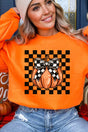 Check It Out Coquette Pumpkin Heavy - weight Crew Sweatshirt - Wholesale Accessory Market