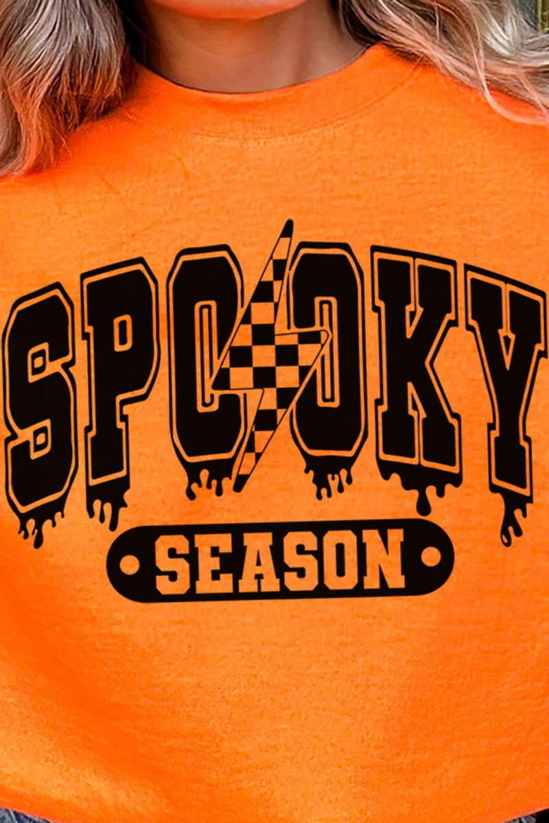 Drippy Spooky Season Heavy - weight Crew Sweatshirt - Wholesale Accessory Market