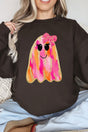 Faux Glitter Girly Ghost Heavy - weight Crew Sweatshirt - Wholesale Accessory Market