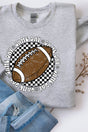 Football Retro Circle Game Day Heavy - weight Crew Sweatshirt - Wholesale Accessory Market