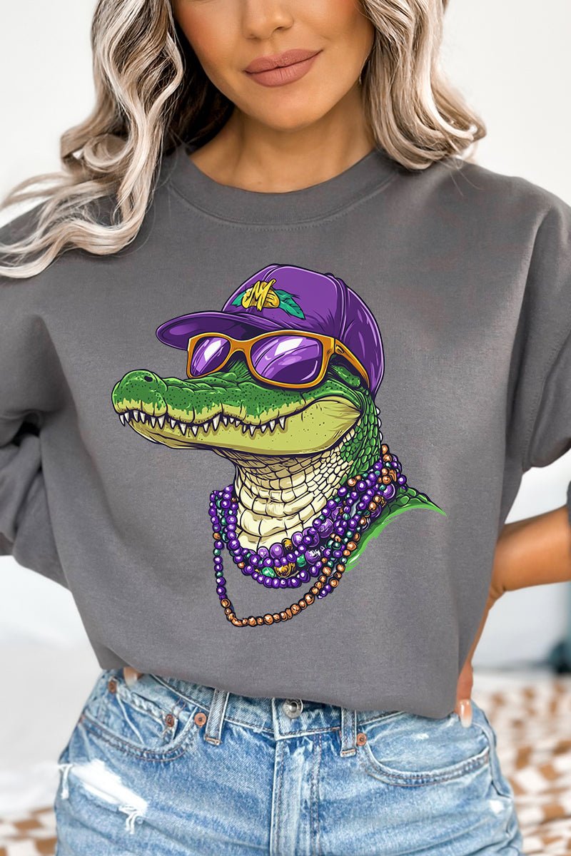 Gator Gras Heavy - weight Crew Sweatshirt - Wholesale Accessory Market