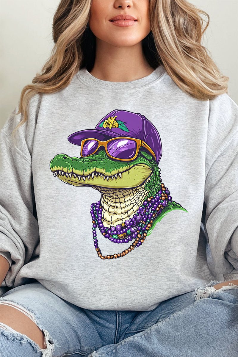 Gator Gras Heavy - weight Crew Sweatshirt - Wholesale Accessory Market