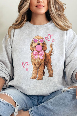 Golden Love Heavy - weight Crew Sweatshirt - Wholesale Accessory Market