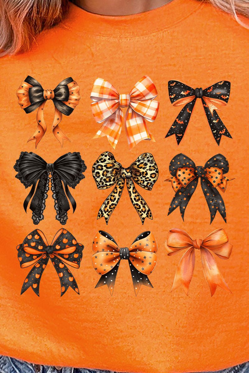 Halloween Coquette Bows Heavy - weight Crew Sweatshirt - Wholesale Accessory Market