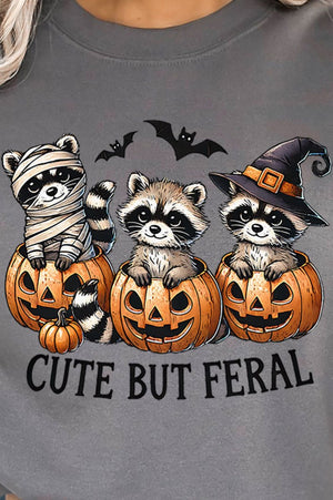 Halloween Cute But Feral Heavy - weight Crew Sweatshirt - Wholesale Accessory Market