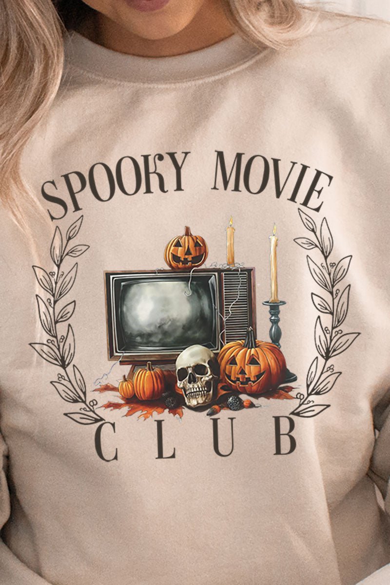 Spooky Movie Club Heavy - weight Crew Sweatshirt - Wholesale Accessory Market