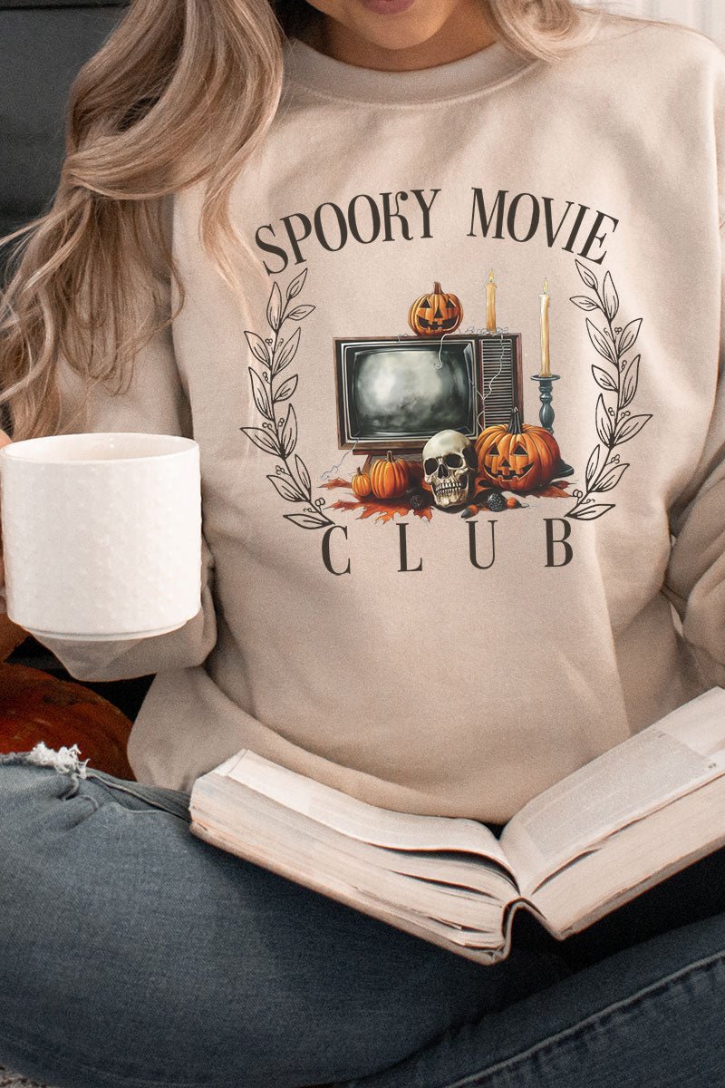 Spooky Movie Club Heavy - weight Crew Sweatshirt - Wholesale Accessory Market