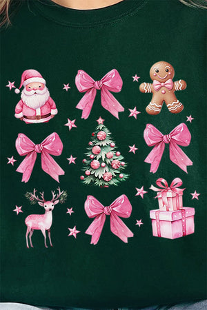 Wishing For A Pink Christmas Heavy - weight Crew Sweatshirt - Wholesale Accessory Market