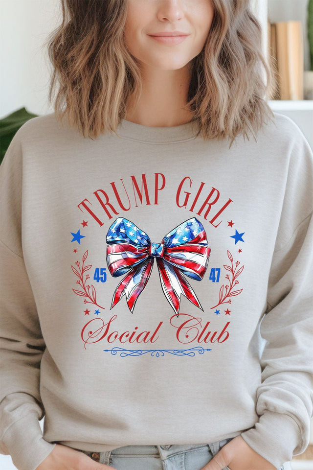 Trump Girl Social Club Heavy - weight Crew Sweatshirt - Wholesale Accessory Market