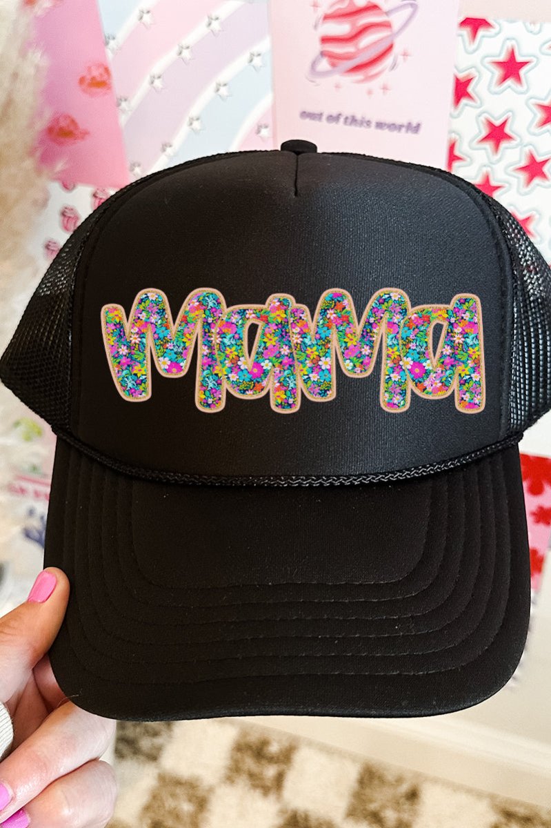 Radiant Mama Otto Black Foam Front Trucker Hat - Wholesale Accessory Market