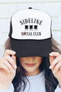 Sideline Social Club Otto Black with White Foam Front Trucker Hat - Wholesale Accessory Market