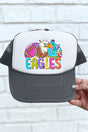 Bright Eagles Colorful Otto Charcoal Gray with White Foam Front Trucker Hat - Wholesale Accessory Market