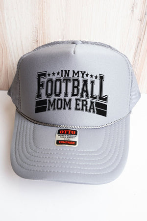 In My Football Mom Era Otto Gray Foam Front Trucker Hat - Wholesale Accessory Market