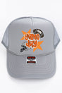 Orange Football Fever Otto Gray Foam Front Trucker Hat - Wholesale Accessory Market