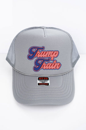 Trump Train Otto Gray Foam Front Trucker Hat - Wholesale Accessory Market