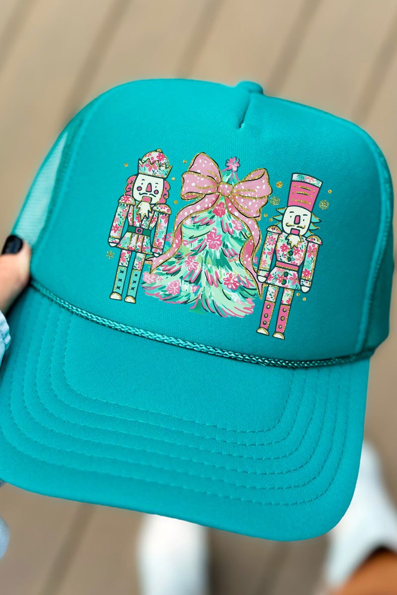 Nutcracker Preppy Blossom Otto Jade Foam Front Trucker Hat - Wholesale Accessory Market