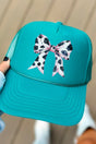 Pink Cow Coquette Bow Otto Jade Foam Front Trucker Hat - Wholesale Accessory Market