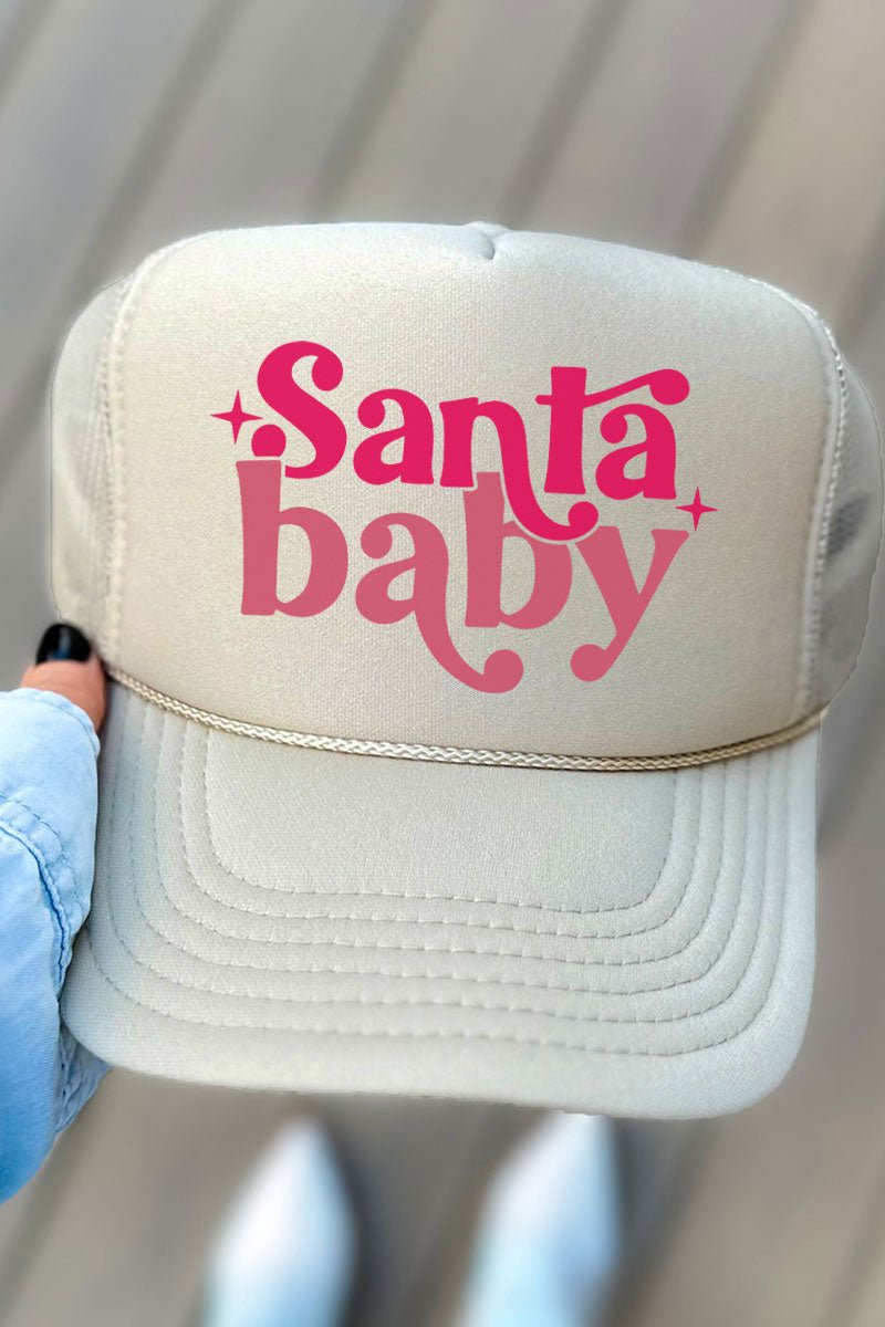 Santa Baby Otto Khaki Foam Front Trucker Hat Wholesale Accessory Market