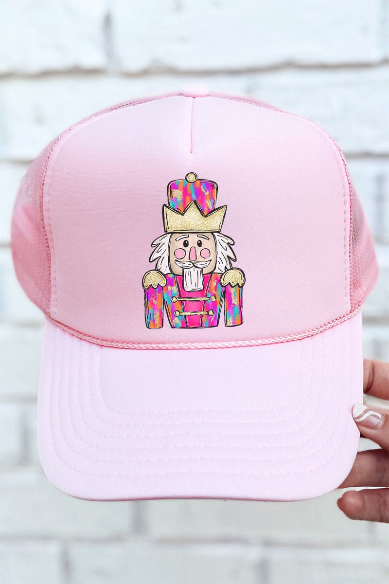 Brushed Colorful Nutcracker Otto Soft Pink Foam Front Trucker Hat - Wholesale Accessory Market