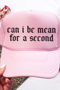 Can I Be Mean Otto Soft Pink Foam Front Trucker Hat - Wholesale Accessory Market