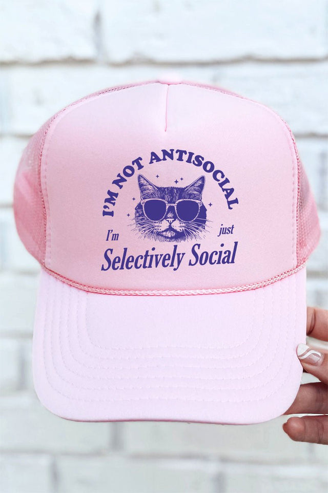 Selectively Social Otto Soft Pink Foam Front Trucker Hat - Wholesale Accessory Market