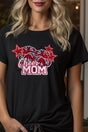 Red Cheer Mom Short Sleeve Relaxed Fit T - Shirt - Wholesale Accessory Market