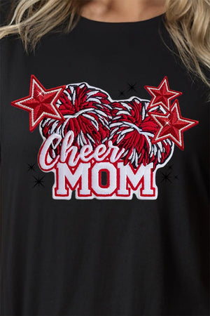 Red Cheer Mom Short Sleeve Relaxed Fit T - Shirt - Wholesale Accessory Market