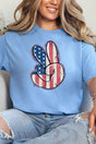 Vintage American Peace Sign Short Sleeve Relaxed Fit T-Shirt - Wholesale Accessory Market