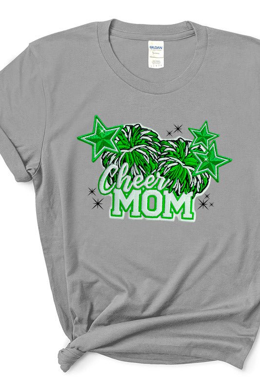 Green Cheer Mom Short Sleeve Relaxed Fit T - Shirt - Wholesale Accessory Market