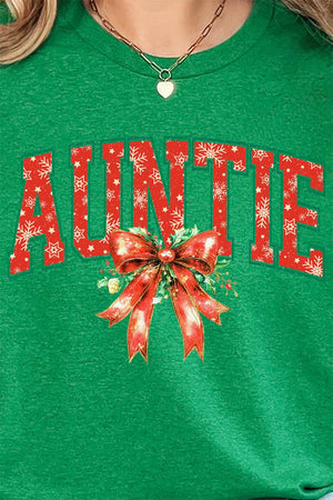 Holly Jolly Auntie Short Sleeve Relaxed Fit T-Shirt - Wholesale Accessory Market