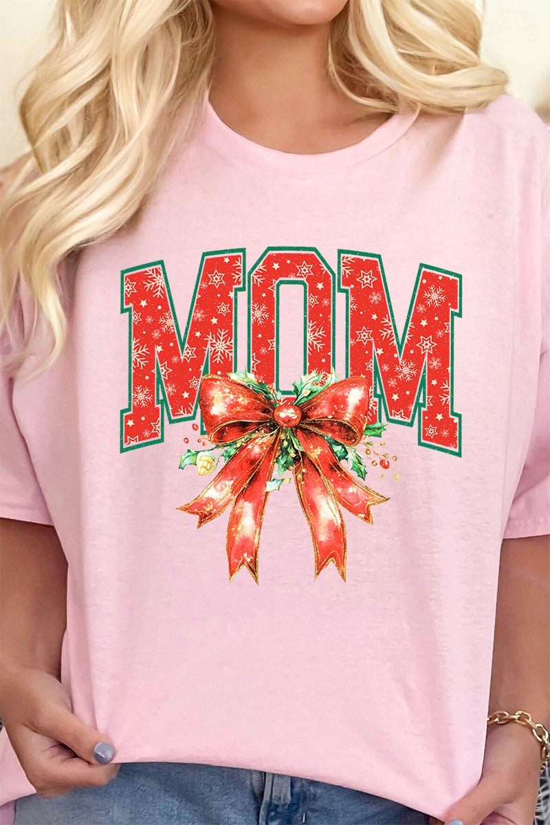 Holly Jolly Mom Short Sleeve Relaxed Fit T-Shirt - Wholesale Accessory Market