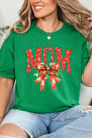 Holly Jolly Mom Short Sleeve Relaxed Fit T-Shirt - Wholesale Accessory Market