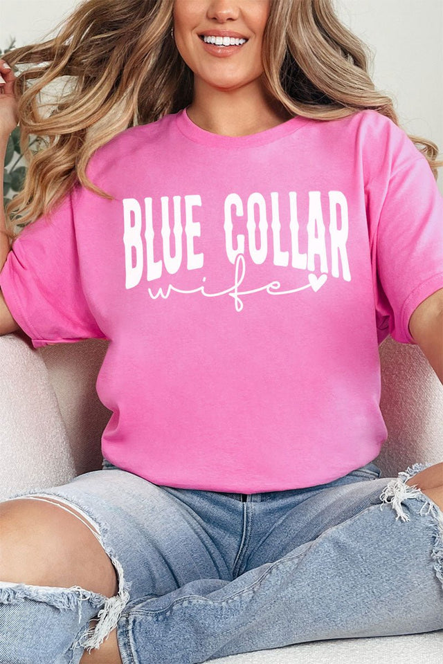 Blue Collar Wife Short Sleeve Relaxed Fit T - Shirt - Wholesale Accessory Market