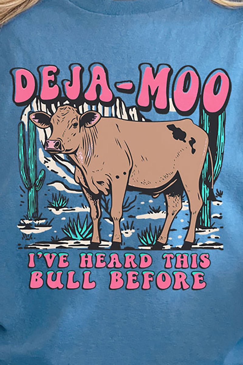 Deja Moo Short Sleeve Relaxed Fit T - Shirt - Wholesale Accessory Market