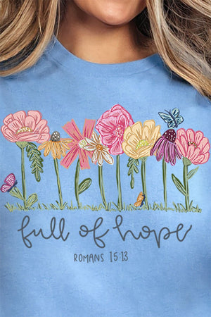 Full Of Hope Short Sleeve Relaxed Fit T-Shirt - Wholesale Accessory Market