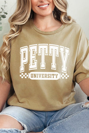 Petty University Short Sleeve Relaxed Fit T-Shirt - Wholesale Accessory Market