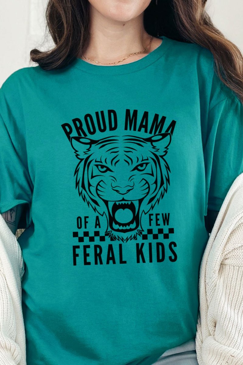 Proud Mama Feral Kids Short Sleeve Relaxed Fit T-Shirt - Wholesale Accessory Market