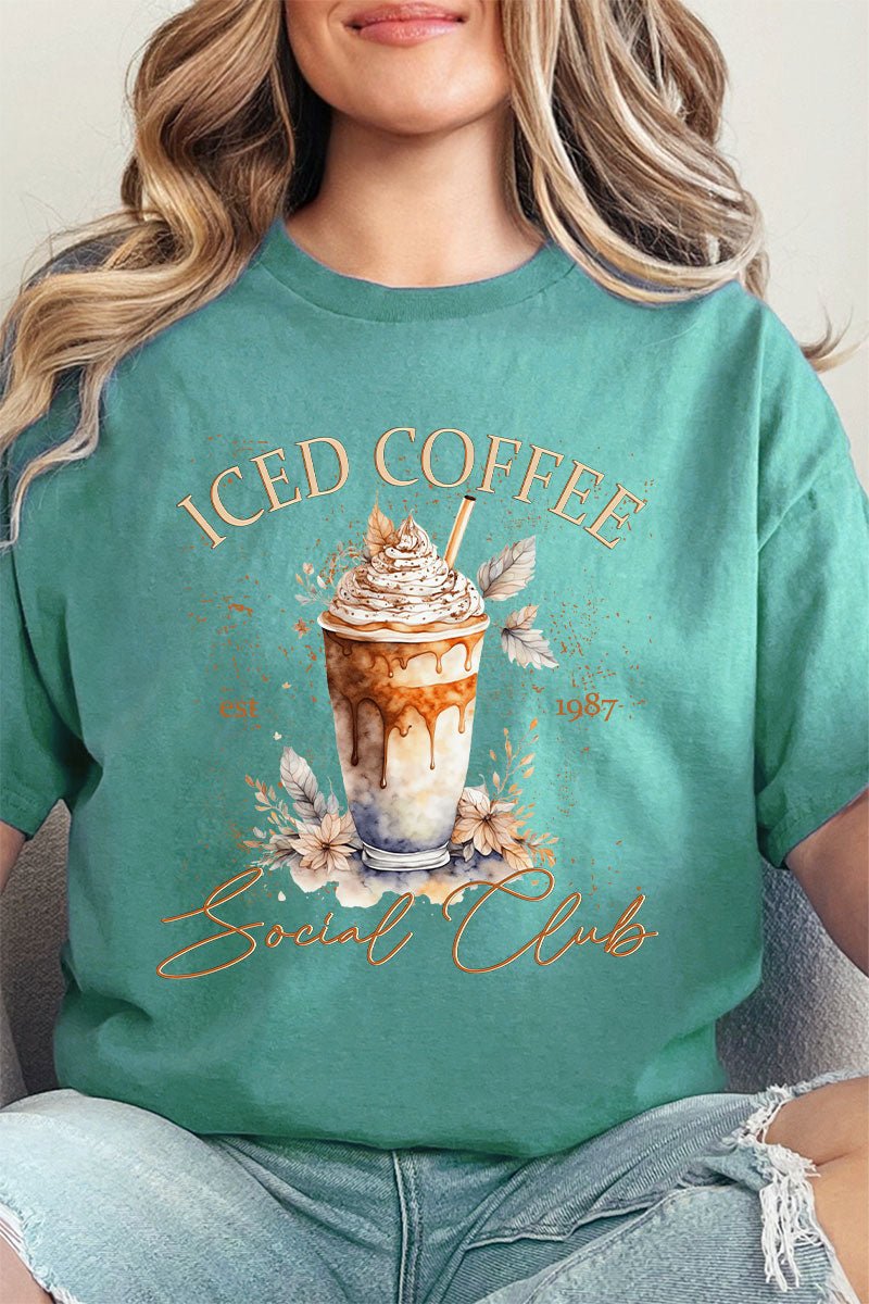 Iced Coffee Social Club Short Sleeve Relaxed Fit T-Shirt - Wholesale Accessory Market