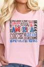 All Things Patriotic Short Sleeve Relaxed Fit T-Shirt - Wholesale Accessory Market