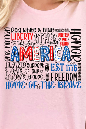 All Things Patriotic Short Sleeve Relaxed Fit T-Shirt - Wholesale Accessory Market