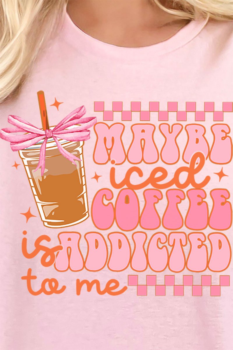 Coquette Iced Coffee Short Sleeve Relaxed Fit T-Shirt - Wholesale Accessory Market