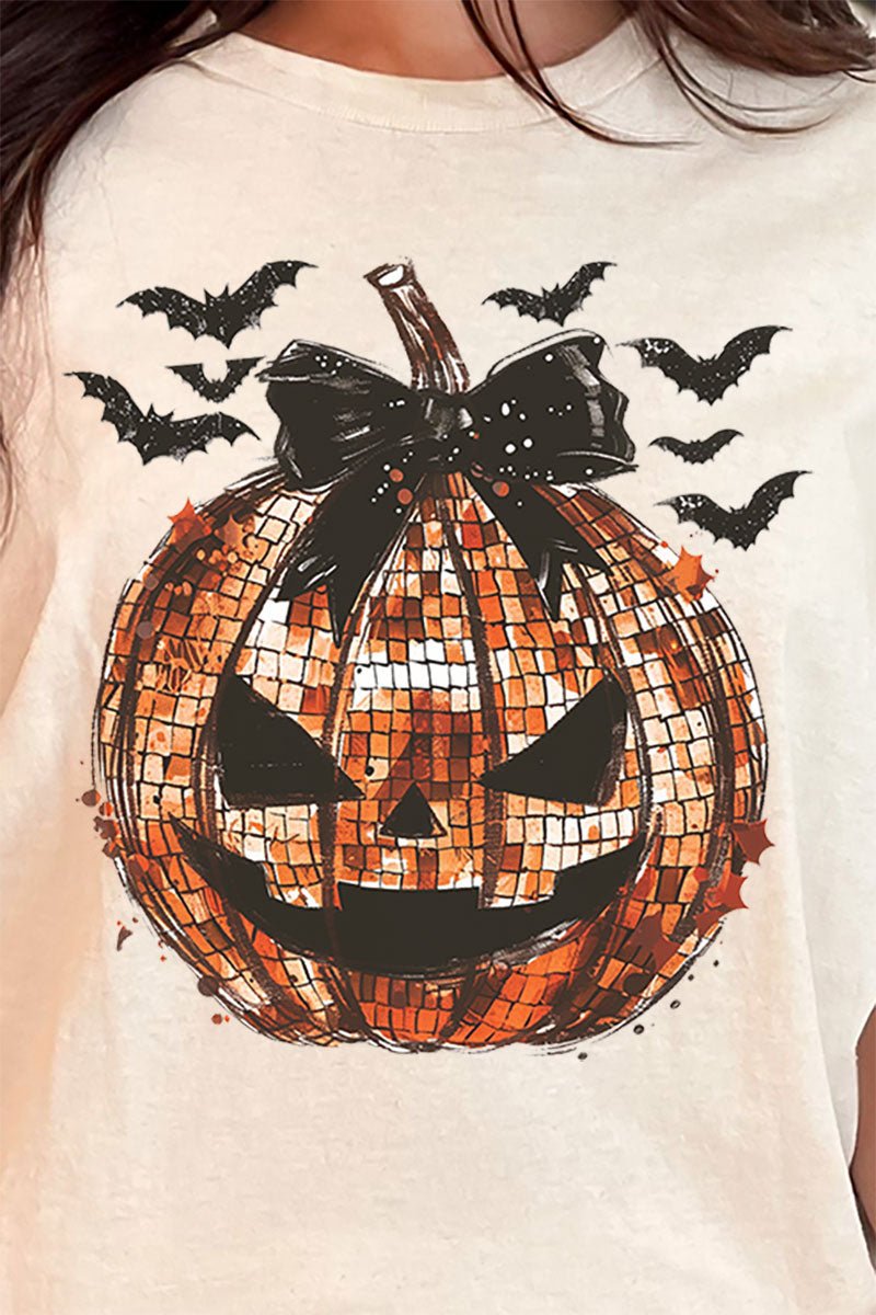 Disco Jack - O - Lantern Short Sleeve Relaxed Fit T - Shirt - Wholesale Accessory Market