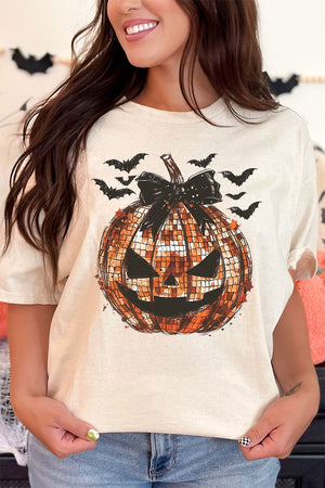 Disco Jack - O - Lantern Short Sleeve Relaxed Fit T - Shirt - Wholesale Accessory Market