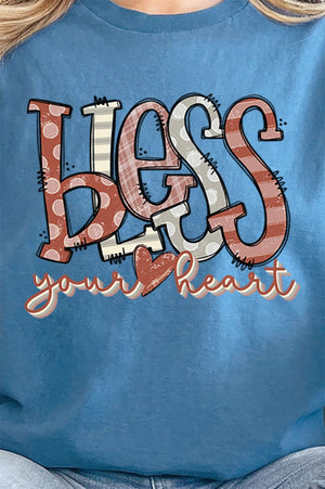 Doodle Bless Your Heart Short Sleeve Relaxed Fit T - Shirt - Wholesale Accessory Market