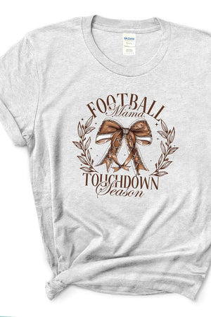 Football Mama Touchdown Season Short Sleeve Relaxed Fit T - Shirt - Wholesale Accessory Market