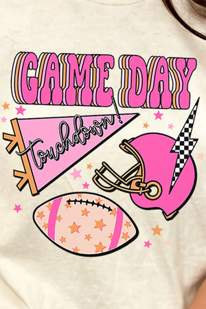 Game Day Touchdown Short Sleeve Relaxed Fit T - Shirt - Wholesale Accessory Market