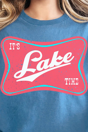 It's Lake Time Short Sleeve Relaxed Fit T-Shirt - Wholesale Accessory Market