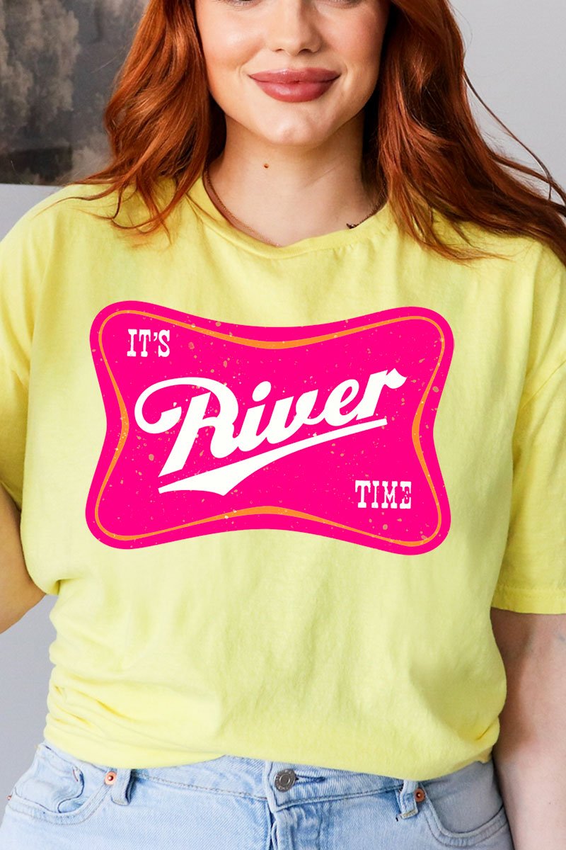 It's River Time Short Sleeve Relaxed Fit T-Shirt - Wholesale Accessory Market